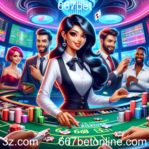 Experimente a Emoção dos Cassinos Ao Vivo na 667bet